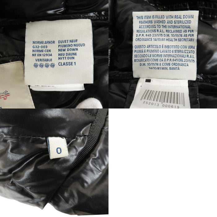 MONCLER 
ワッペン ファー付き ナイロン 
ARMOISE アルモワーズ ダウンジャケット