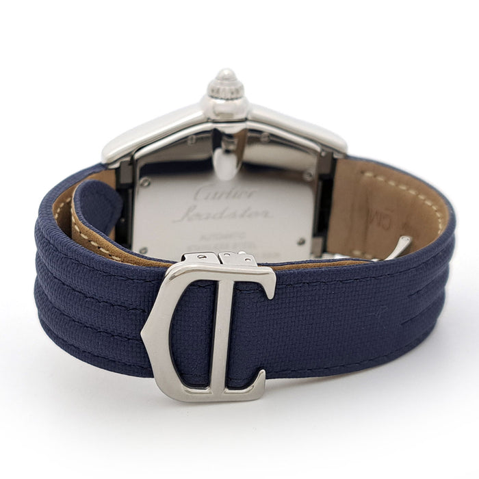 CARTIER Roadster LM quadrante blu modello limitato con scatola e garanzia