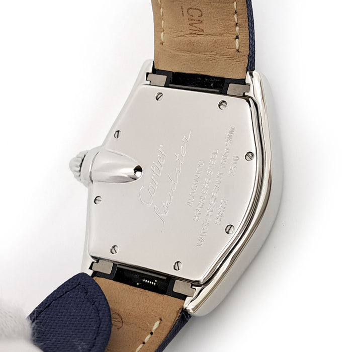 CARTIER Roadster LM quadrante blu modello limitato con scatola e garanzia