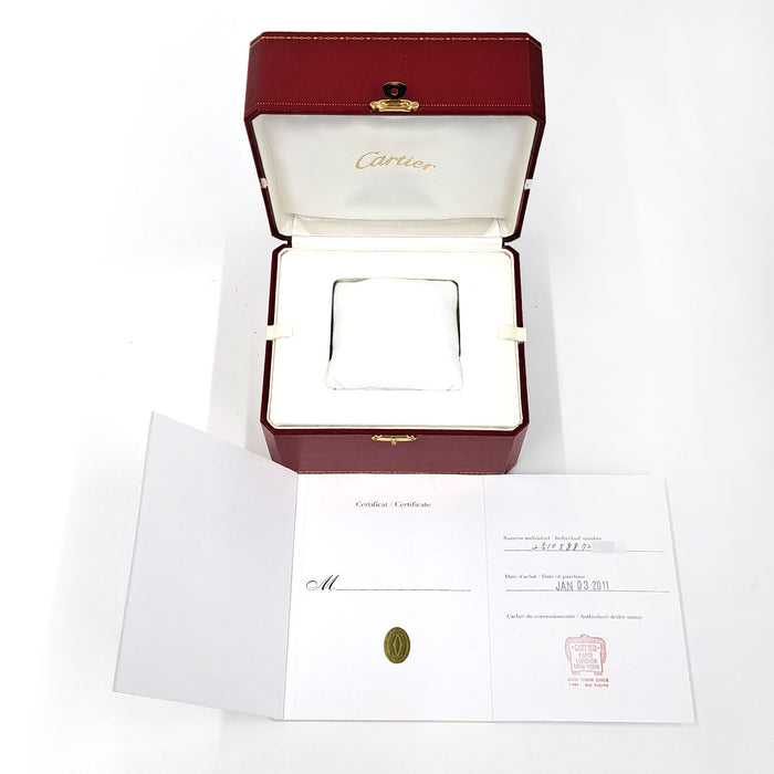 CARTIER Roadster LM quadrante blu modello limitato con scatola e garanzia