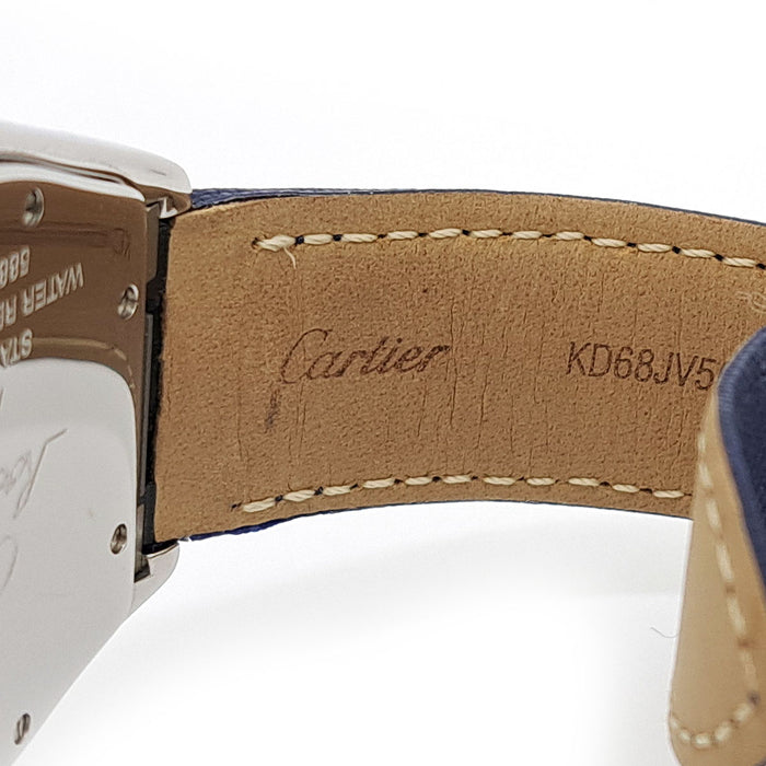 CARTIER Roadster LM quadrante blu modello limitato con scatola e garanzia