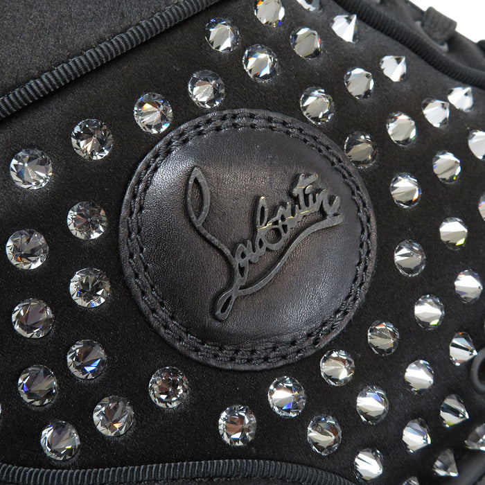 Christian Louboutin 
ビジュー スパイク サテン 
ルイス ハイカット スニーカー