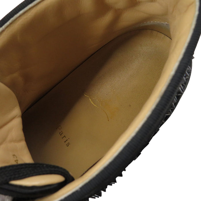 Christian Louboutin 
ビジュー スパイク サテン 
ルイス ハイカット スニーカー