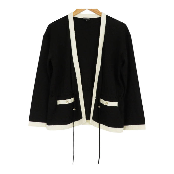 CHANEL 
COCO CC ロゴ ニット 
ココマーク ウエスト ドローコード カーディガン