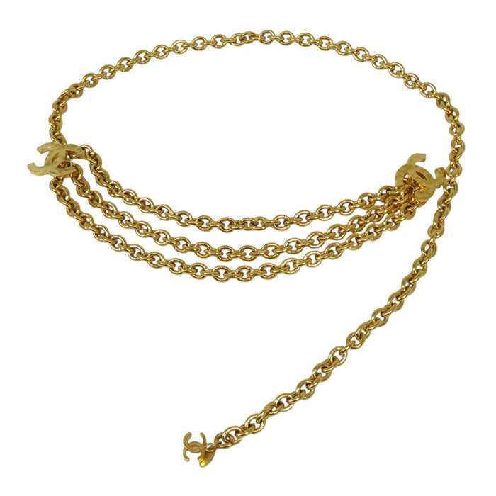 CHANEL 
CC COCO ロゴ ゴールドカラーメタル GP 
ココマーク チェーンベルト