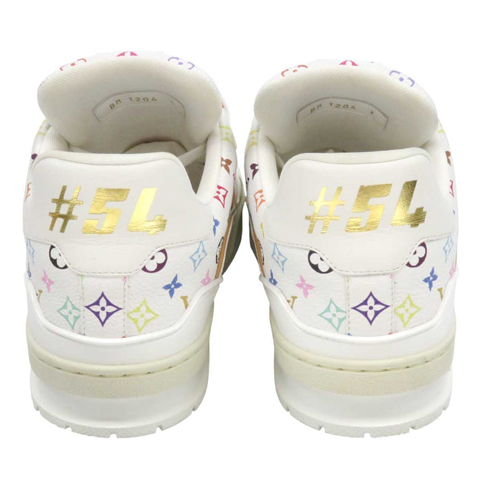 LOUIS VUITTON 
LV ロゴ 総柄 2024年製 レザー MURAKAMI 
TM コラボ トレイナー スニーカー 
モノグラム