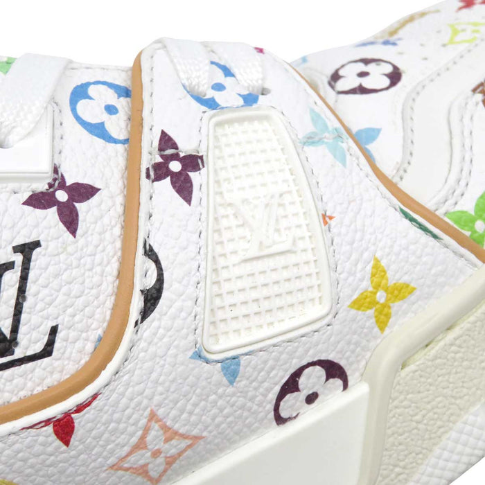 LOUIS VUITTON 
LV ロゴ 総柄 2024年製 レザー MURAKAMI 
TM コラボ トレイナー スニーカー 
モノグラム