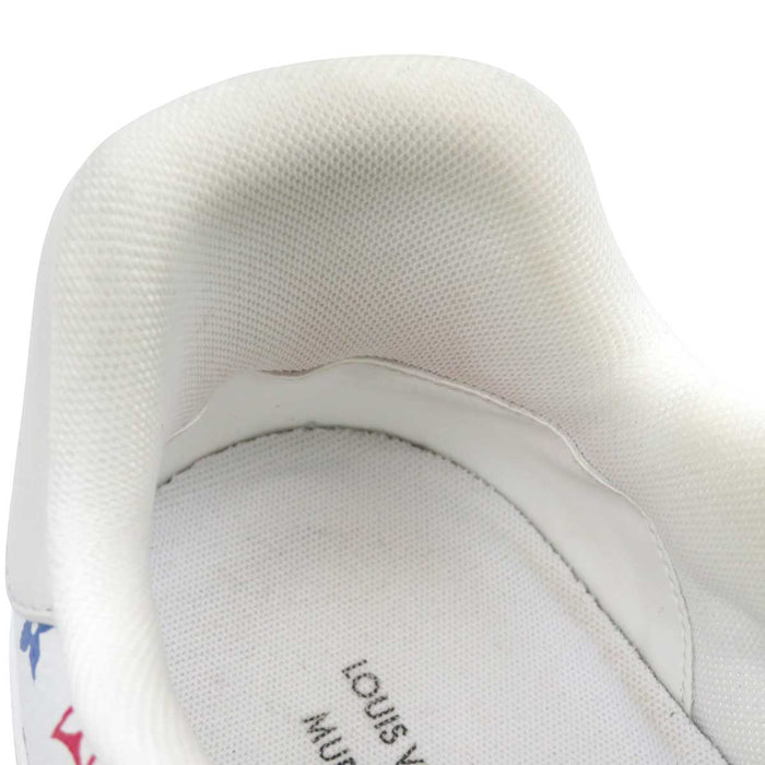 LOUIS VUITTON 
LV ロゴ 総柄 2024年製 レザー MURAKAMI 
TM コラボ トレイナー スニーカー 
モノグラム