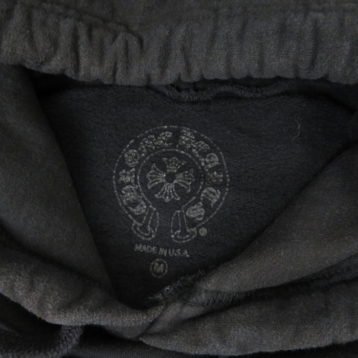 CHROME HEARTS 
Sweat à capuche en coton à croix florale sur la manche 
Imprimé fer à cheval