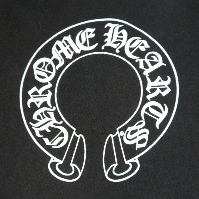 CHROME HEARTS 
Sleeve Floral Cross Sweat Cotton 
Horseshoe Print Hoodie