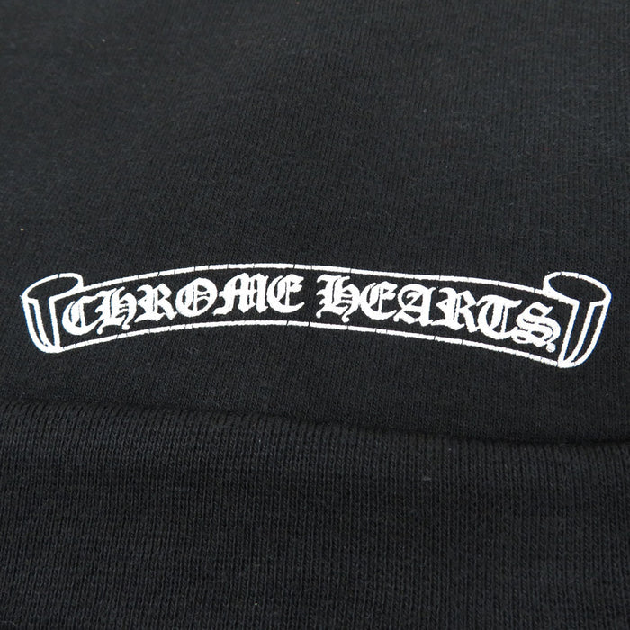 CHROME HEARTS 
Sleeve Floral Cross Sweat Cotton 
Horseshoe Print Hoodie