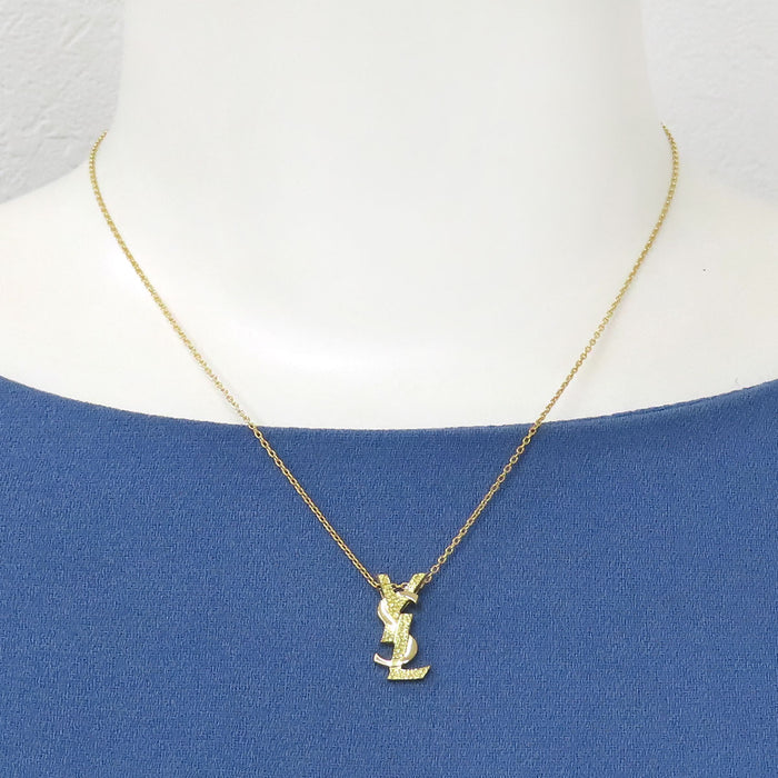 SAINT LAURENT 
ロゴ ネックレス