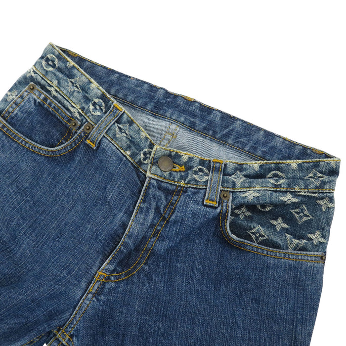 LOUIS VUITTON 
Pantaloni di jeans monogramma 
cotone dritto