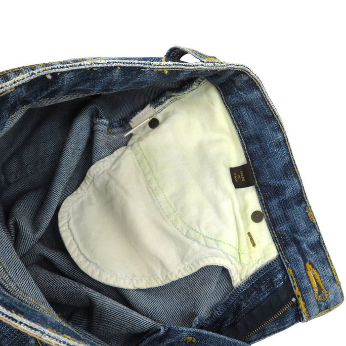 LOUIS VUITTON 
Pantaloni di jeans monogramma 
cotone dritto