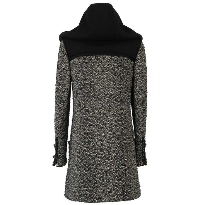 CHANEL
COCO CC Logo Wool
Coco Mark Hooded Tweed Duffle Coat
