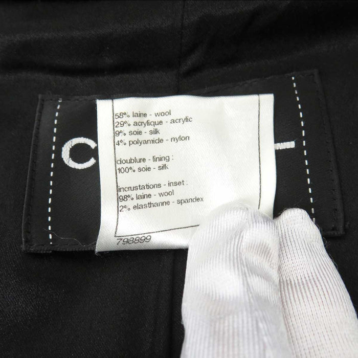 CHANEL
COCO CC Logo Wool
Coco Mark Hooded Tweed Duffle Coat