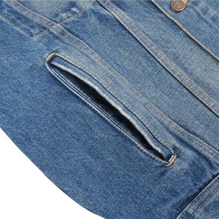 CELINE 
コットン 
ロゴ フード付き デニムジャケット