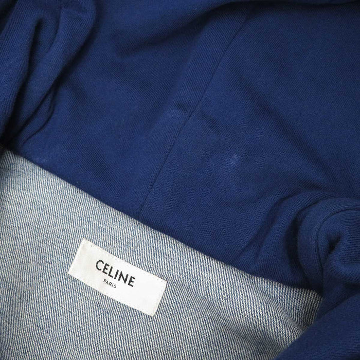 CELINE 
コットン 
ロゴ フード付き デニムジャケット