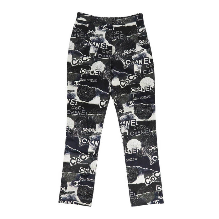CHANEL 
Logo CC COCO Cotone Viscosa Bottone Coco 
Marchio Coco Camelia Pantaloni
