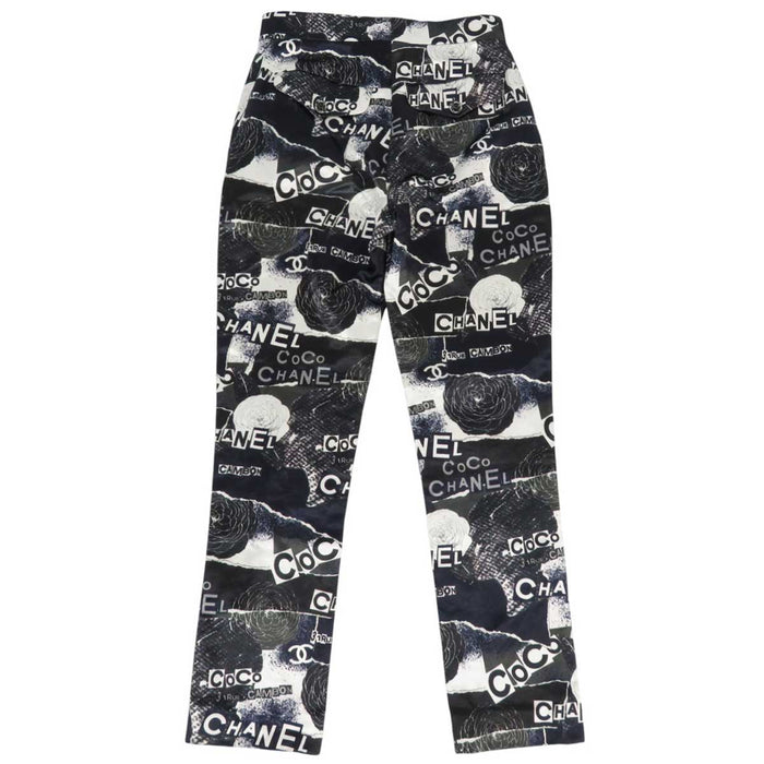 CHANEL 
Logo CC COCO Cotone Viscosa Bottone Coco 
Marchio Coco Camelia Pantaloni