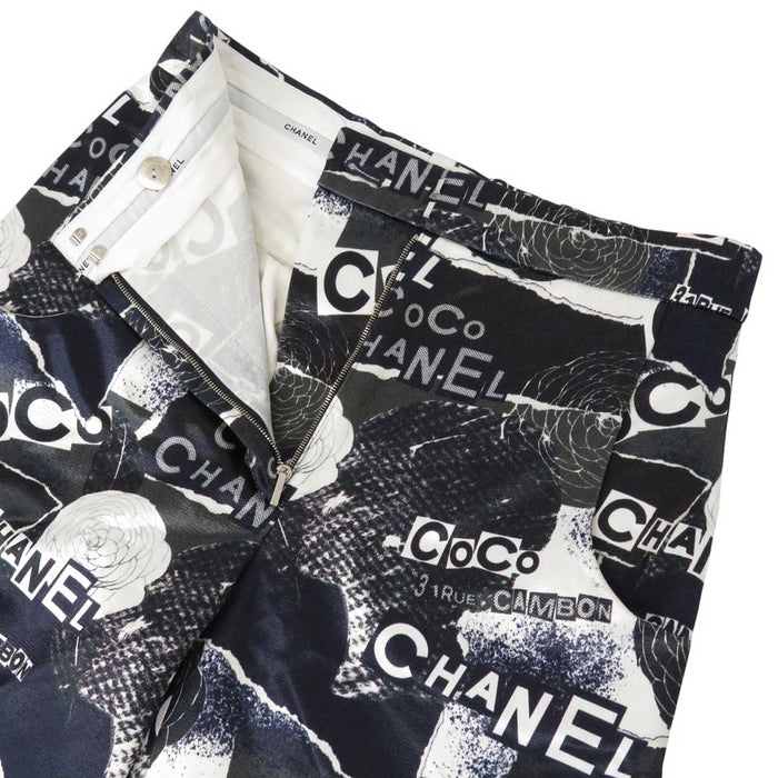 CHANEL 
Logo CC COCO Cotone Viscosa Bottone Coco 
Marchio Coco Camelia Pantaloni