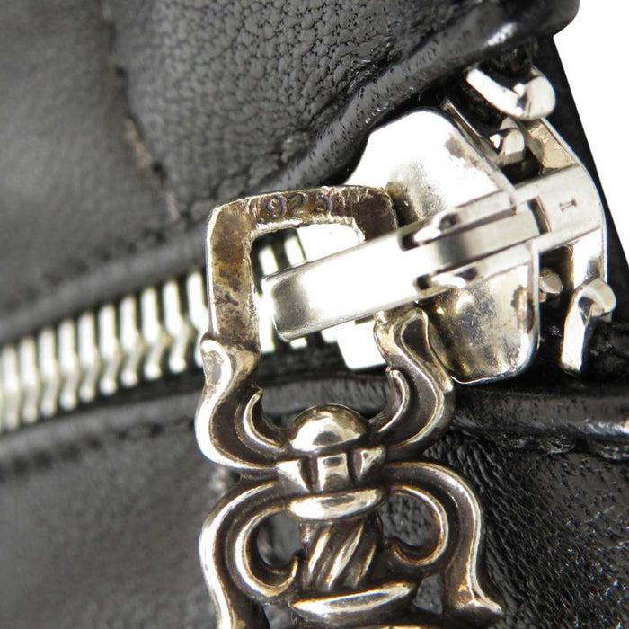 CHROME HEARTS
GONNA IN PELLE CON DOPPIA CERNIERA A PUNTA 89 03刻印 ARGENTO CH
Gonna mini in pelle con doppia cerniera a punta