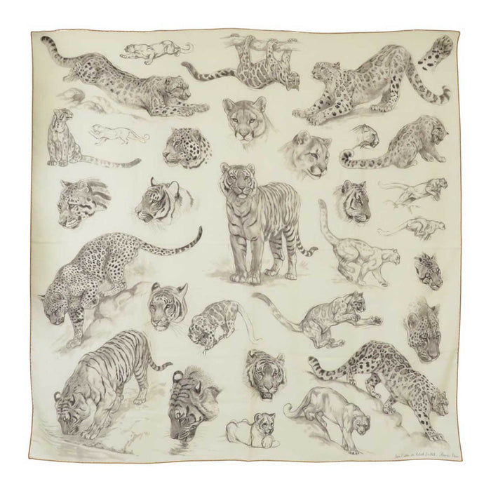 HERMES 
カシシル スカーフ ストール 大判 
カレジェアン 140 DANS LATELIER DE ROBERT DALLE 
ロベールダレのアトリエ