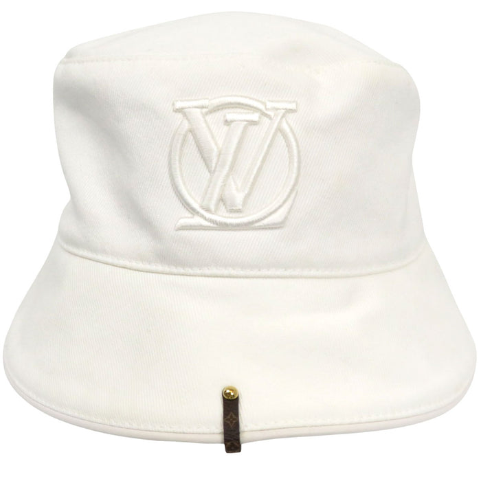 LOUIS VUITTON 
Ricamo LV Circle 
Cappello a secchiello LV City 
Monogramma