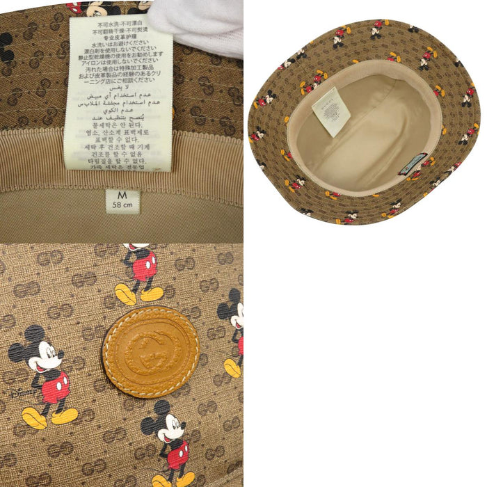 GUCCI 
マイクロGG ロゴ 総柄 Disney Mickey Mouse 
ディズニー コラボ ミッキーマウス GG バケットハット