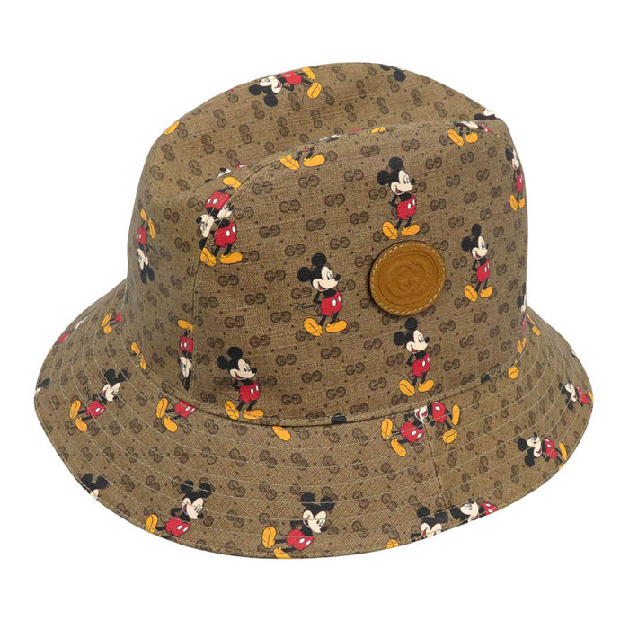 GUCCI 
マイクロGG ロゴ 総柄 Disney Mickey Mouse 
ディズニー コラボ ミッキーマウス GG バケットハット