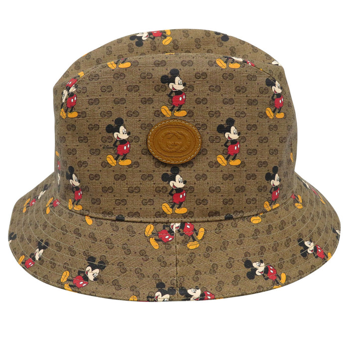 GUCCI 
マイクロGG ロゴ 総柄 Disney Mickey Mouse 
ディズニー コラボ ミッキーマウス GG バケットハット