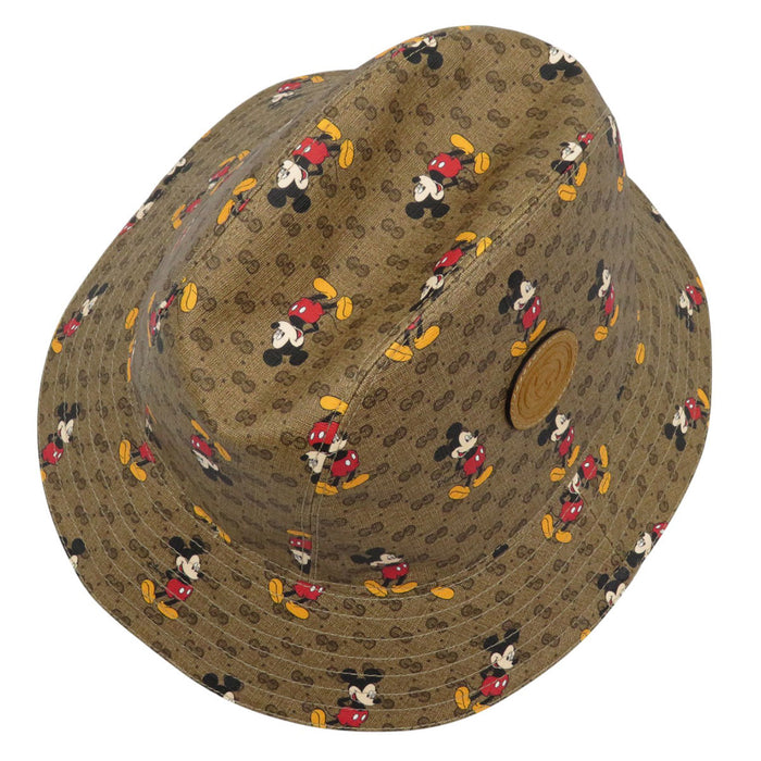 GUCCI 
マイクロGG ロゴ 総柄 Disney Mickey Mouse 
ディズニー コラボ ミッキーマウス GG バケットハット