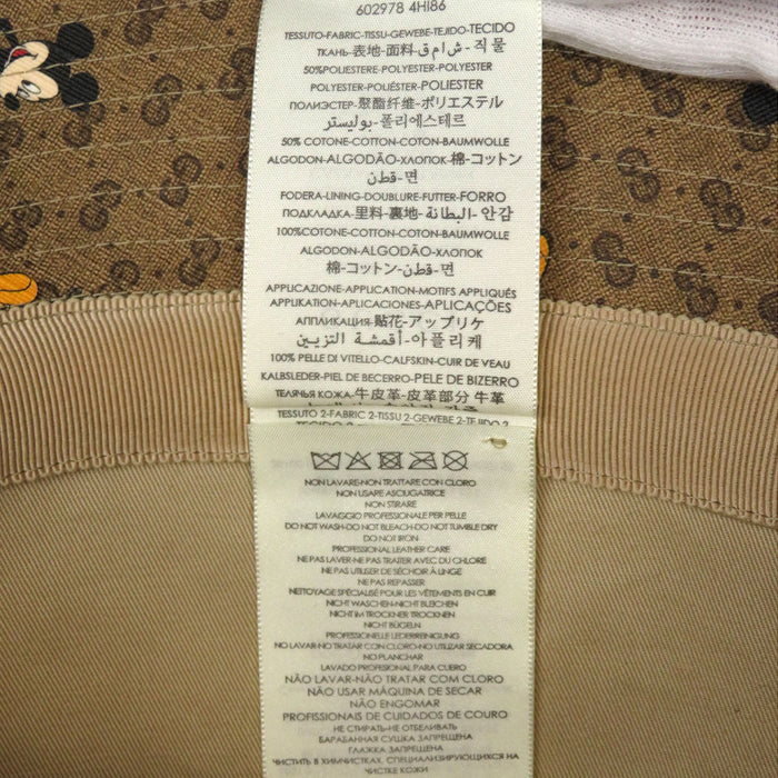 GUCCI 
マイクロGG ロゴ 総柄 Disney Mickey Mouse 
ディズニー コラボ ミッキーマウス GG バケットハット