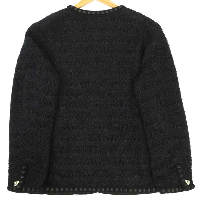 READYMADE Giacca senza collo in tweed con bottoni a cuore Sterling