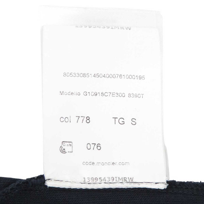 MONCLER 
刺繍 サイドライン コットン 
MAGLIA T SHIRT　マグリア ロゴ エンブロイダリー Tシャツ