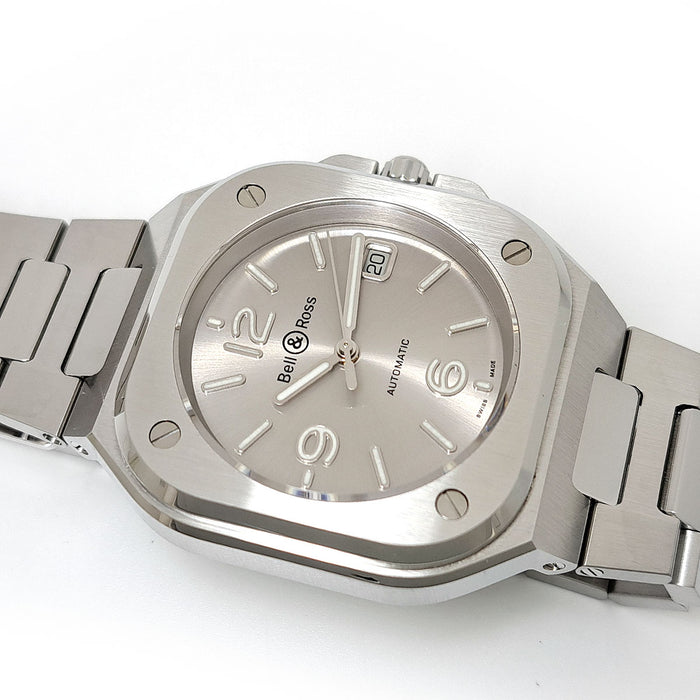 Bell＆Ross 
BR05 acciaio grigio 
con scatola e garanzia