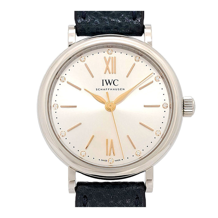 IWC 
Portofino Automatico 34 12P Diamanti 
Con scatola e garanzia
