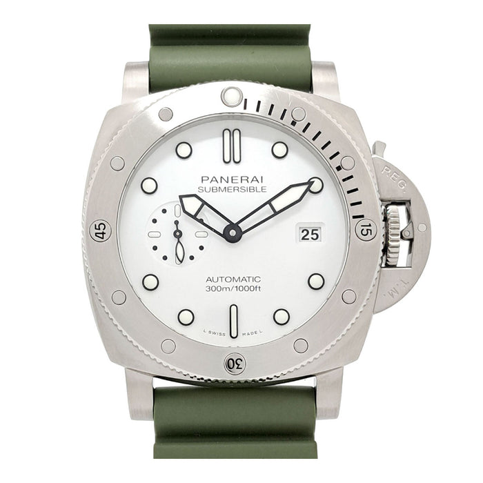 OFFICINE PANERAI 
サブマーシブル クアランタクアトロ ビアンコ 
箱ギャラ付