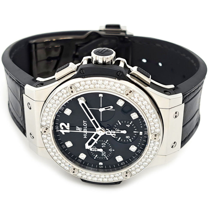 HUBLOT 
ビッグ・バン スチール シャイニー ベゼルダイヤモンド 
箱ギャラ付