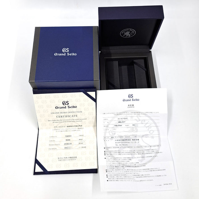 SEIKO
Grand Seiko 運動系列
附保證書