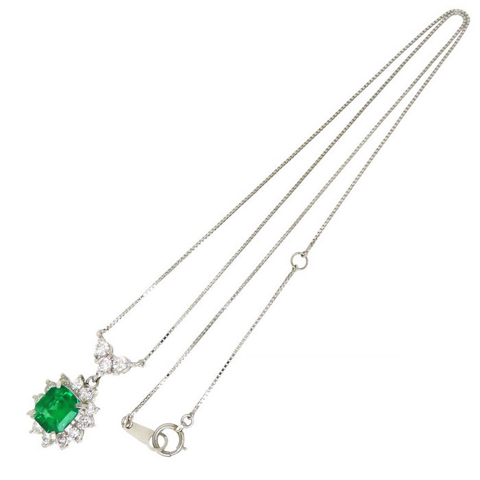 TASAKI 
エメラルド ダイヤモンド ネックレス
