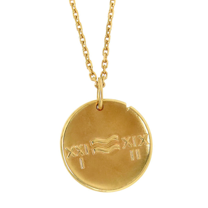 Van Cleef & Arpels 
Collana Medaglia Zodiacale Acquario