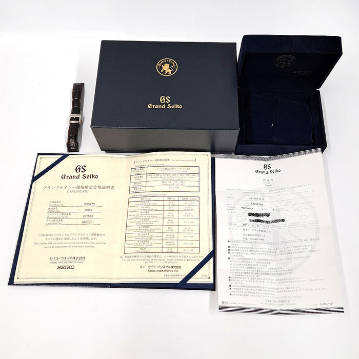 SEIKO 
グランド セイコー 9Sメカニカル 
箱ギャラ付