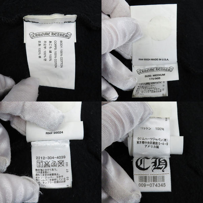 CHROME HEARTS 
好萊塢製造 匕首拉鍊 卷軸標籤 
好萊塢製造 拉鍊連帽衫