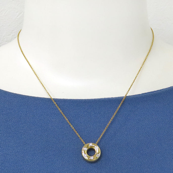 TIFFANY&Co. 
ドッツ サークル ネックレス