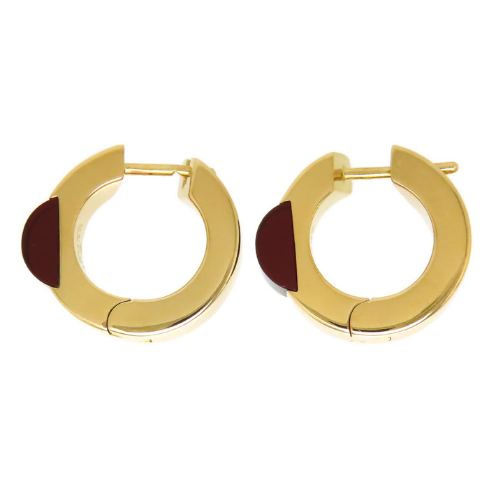 GUCCI 
ガーネット フープ ピアス