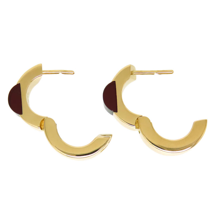 GUCCI 
ガーネット フープ ピアス