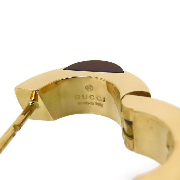 GUCCI 
ガーネット フープ ピアス