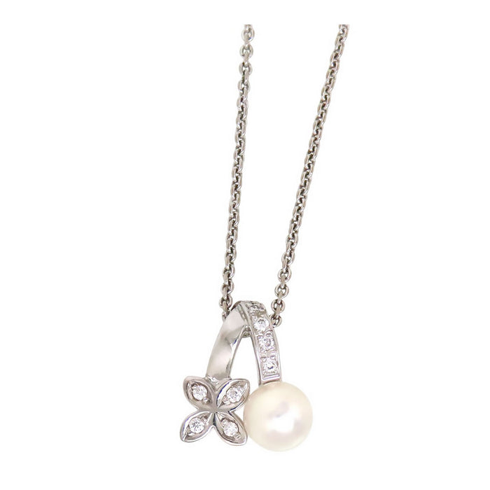 MIKIMOTO 
アコヤ パール フラワー ネックレス