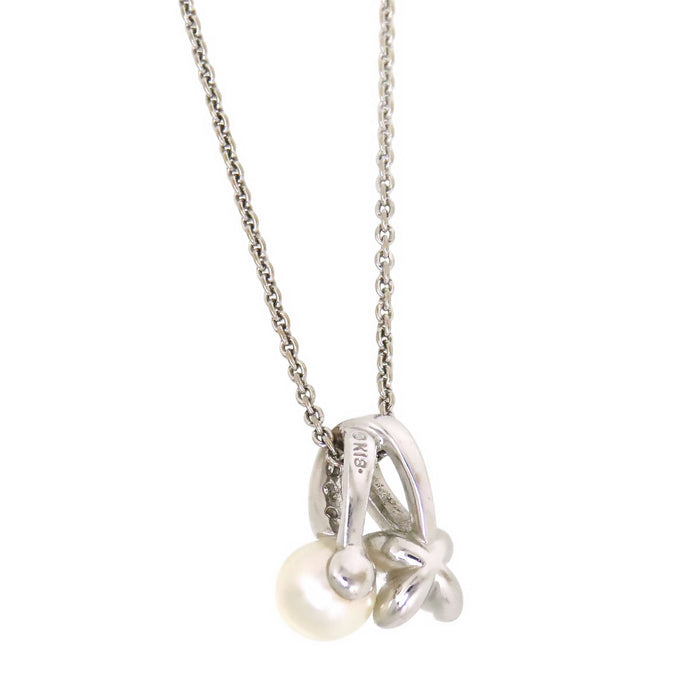 MIKIMOTO 
アコヤ パール フラワー ネックレス